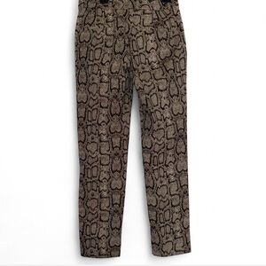 Zara Men's Brown Snake Print Pants